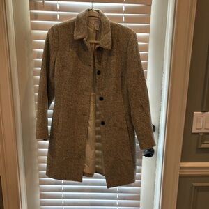 LOFT Textured Gray Knit Jacket